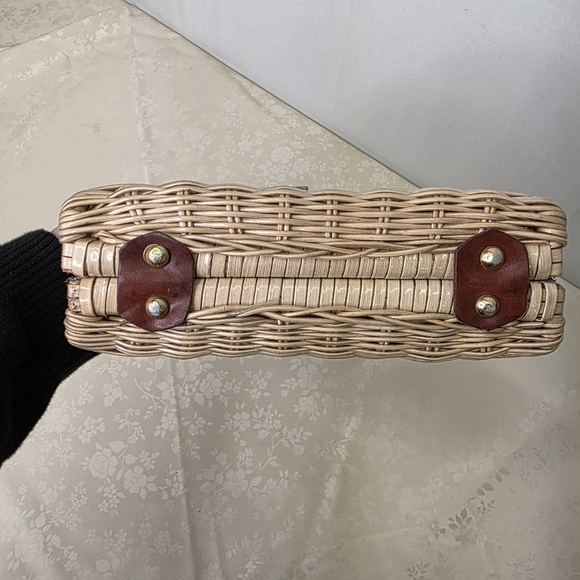 Vtg 1960s Wicker Box Purse Top Handle MCM Handmade Hong Kong – PROJECT BAG - Picture 9 of 11
